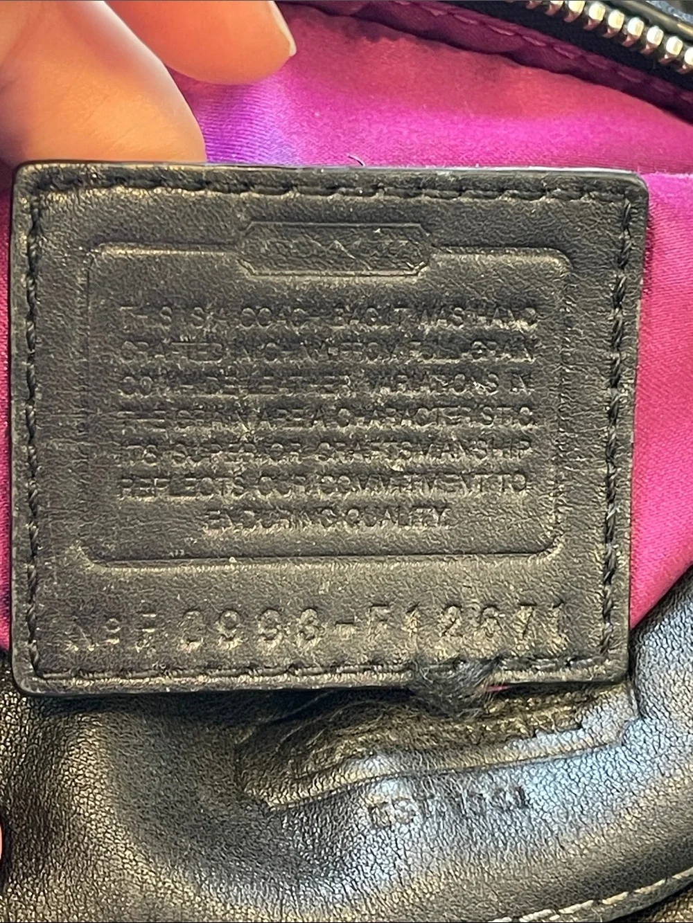 Coach Black Leather Shoulder Bag Silver Hardware Work Purse Everyday Carry